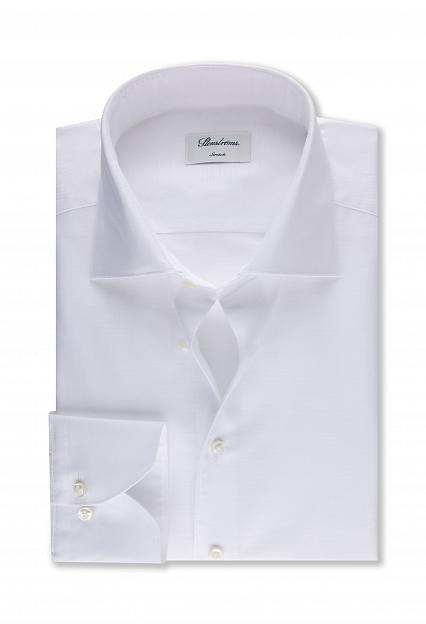 Stenströms Slimline Cotton Linen Shirt White